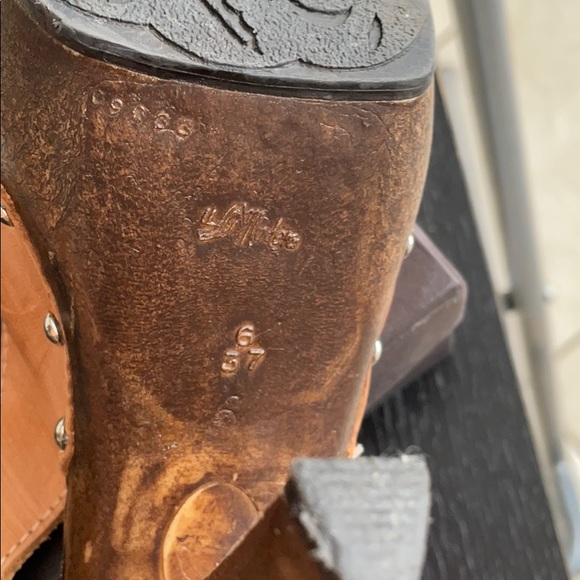 Miss Selfridge Tan Leather Heeled Sandals - Picture 4 of 5